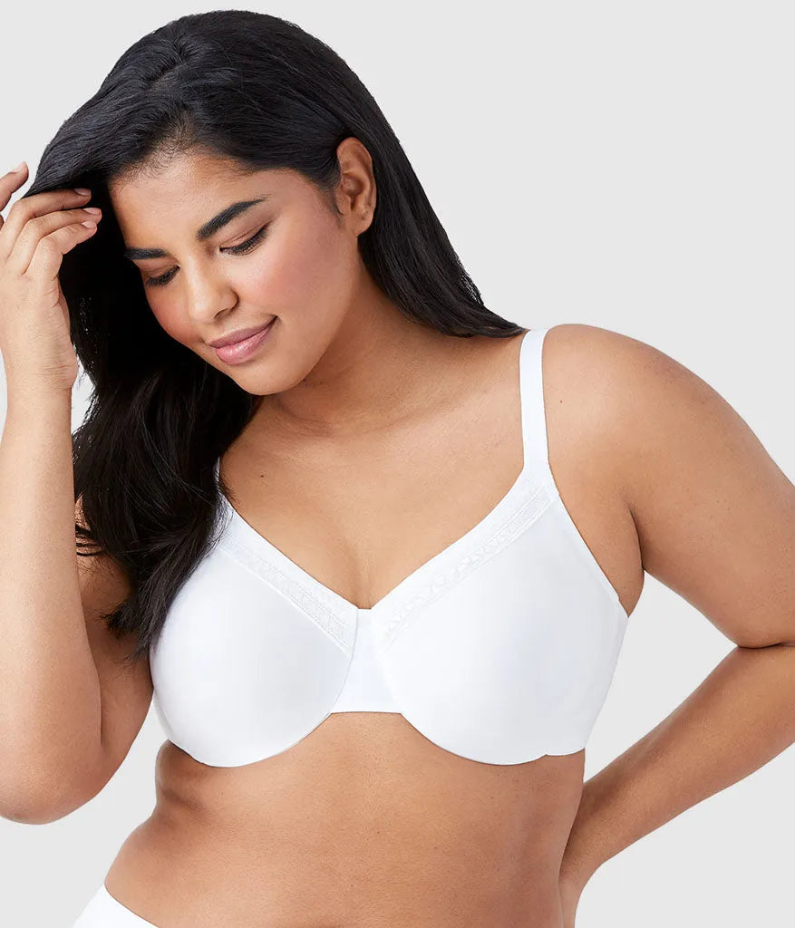 Perfect Primer Full Figure Underwire Bra: White
