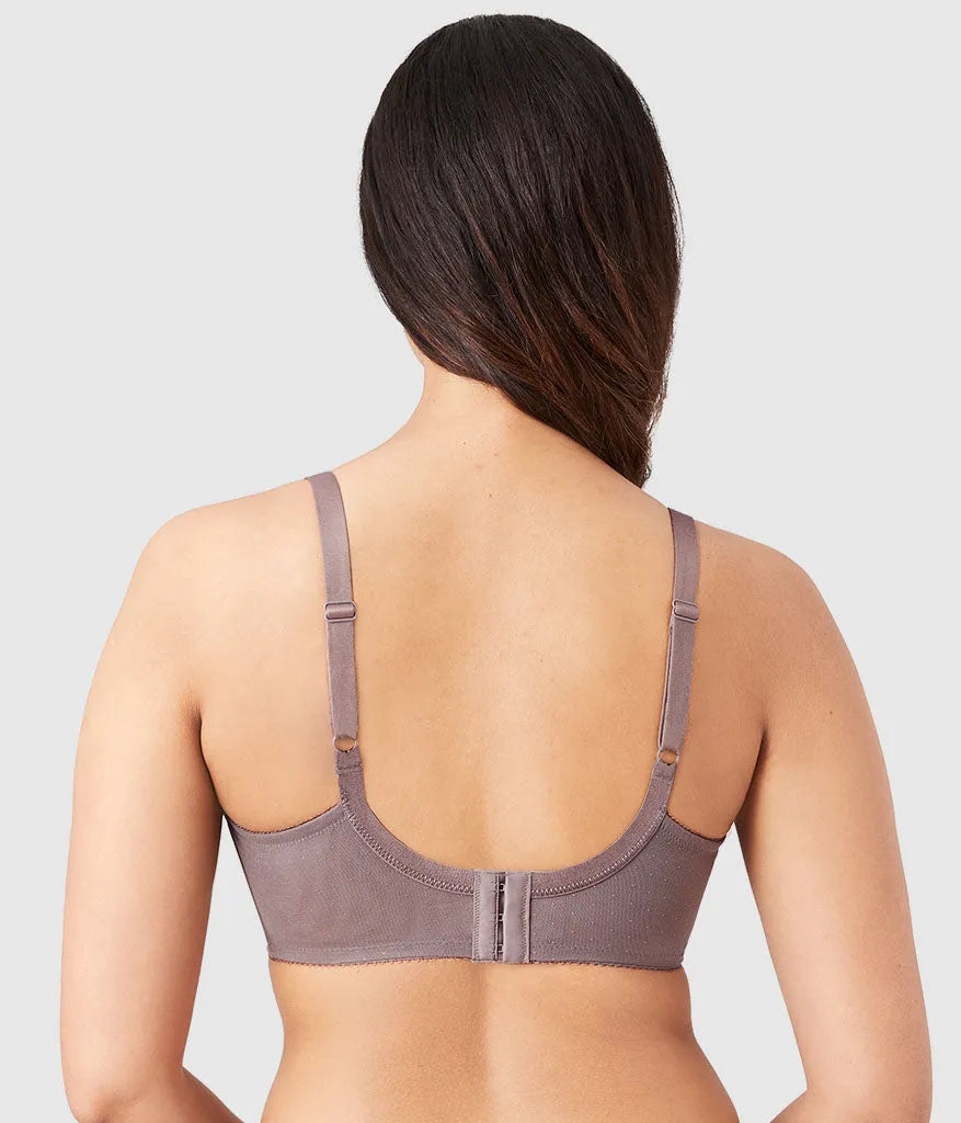 Retro Chic Full Figure Underwire Bra: Cappuccino