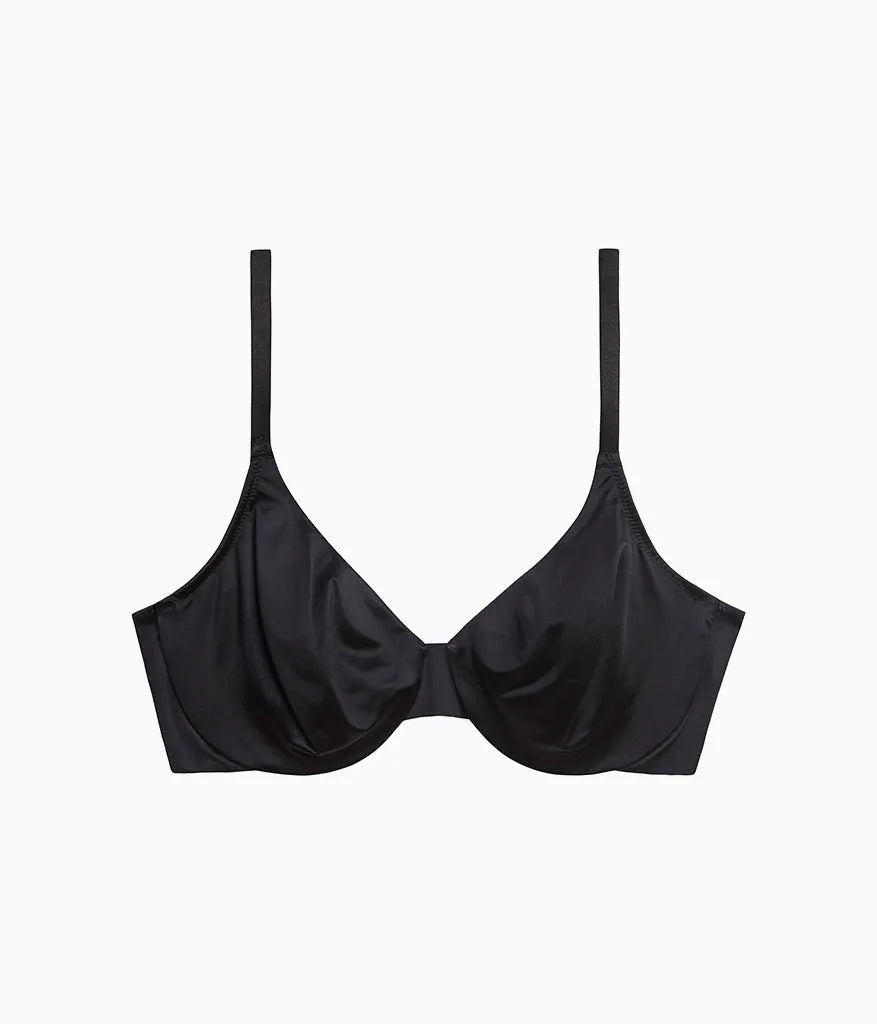 Inner Sheen Underwire Bra: Black