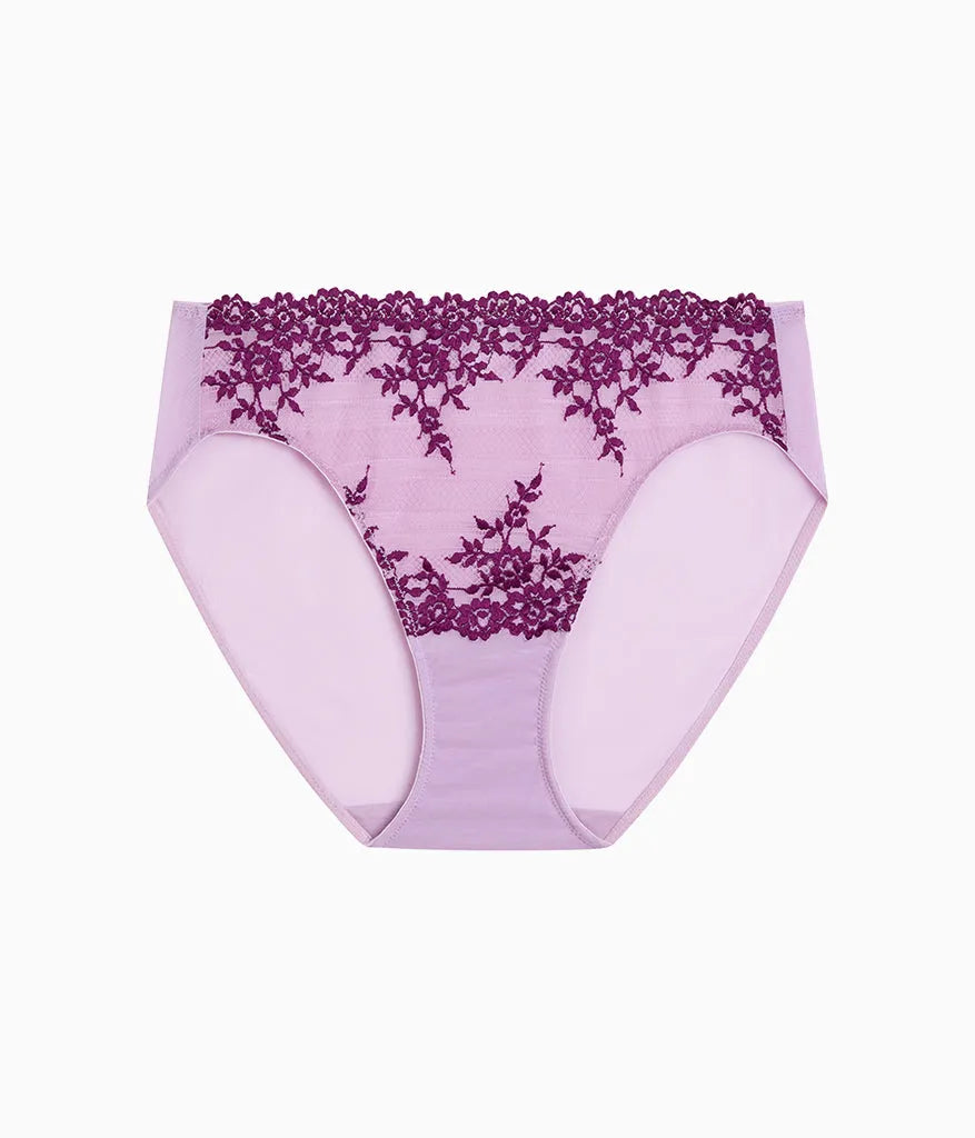 Embrace Lace® Hi-Cut: Lavender Sage/Dark Purple