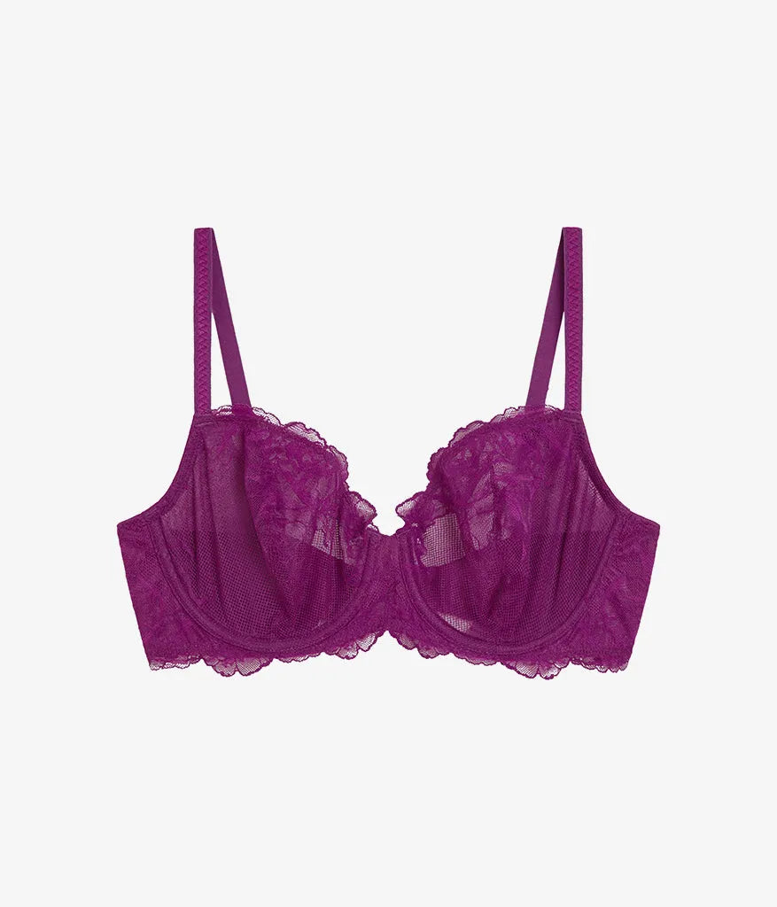 Vivid Attraction Underwire Bra: Dark Purple