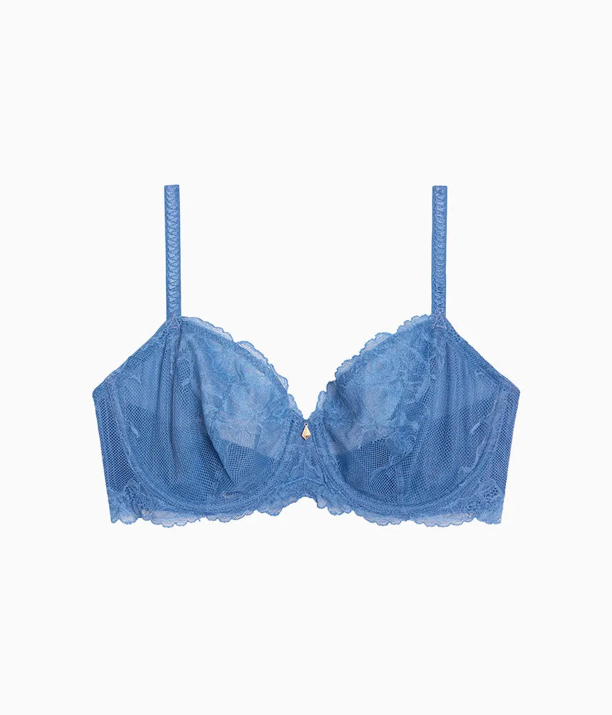 Vivid Attraction Underwire Bra: Blue Horizon
