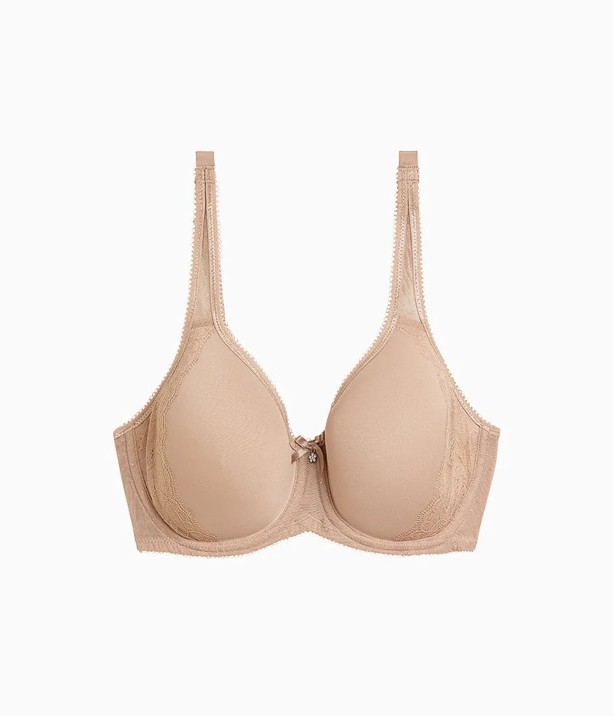 Retro Chic Underwire T-Shirt Bra: Toast