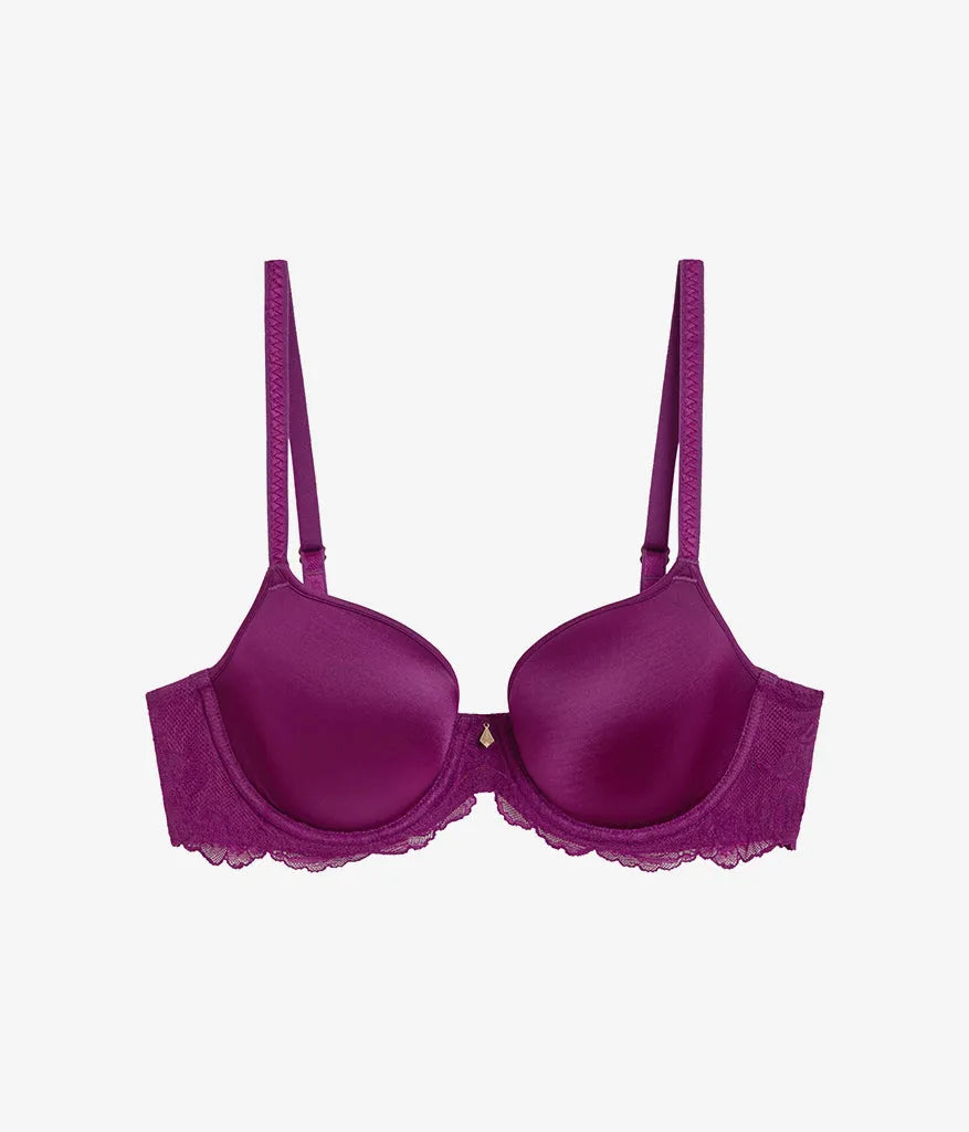 Vivid Attraction T-Shirt Bra: Dark Purple