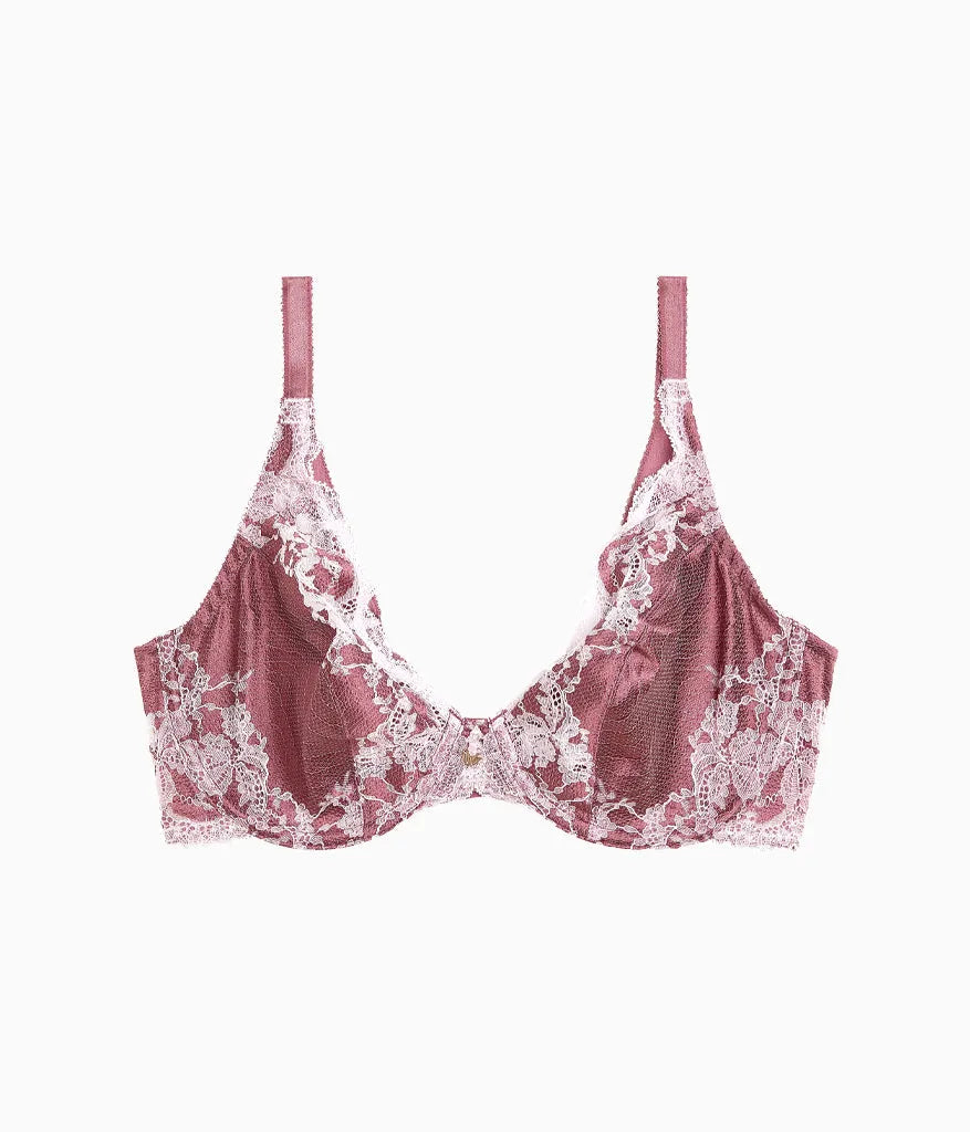 Modern Affair Plunge Underwire Bra: Rose Brown/Cradle Pink