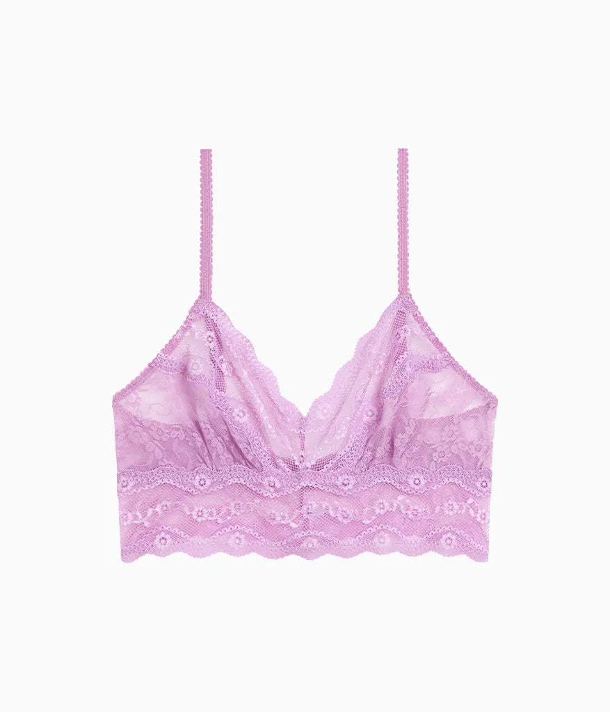 Lace Kiss Bralette: Smoky Grape