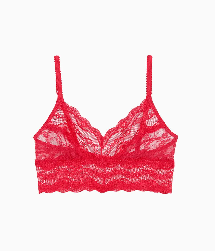 Lace Kiss Bralette: Crimson Red