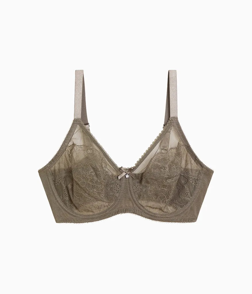 Retro Chic Full Figure Underwire Bra: Bungee Cord