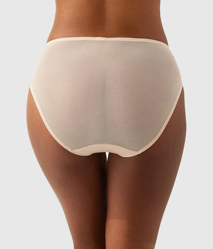Embrace Lace® Hi-Cut: Sand/Ivory
