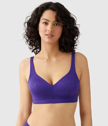 Inside Job™ Wire Free Bra: Purple Indigo