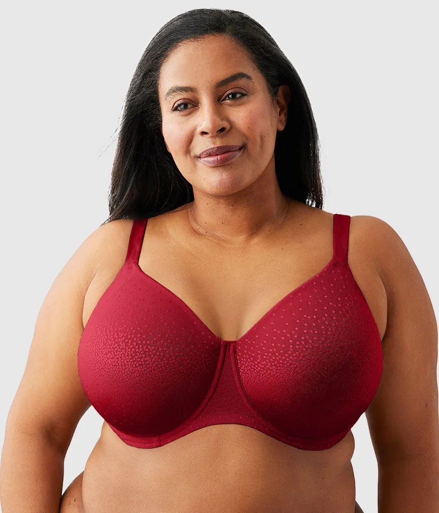 Back Appeal® H-K Cup Underwire Bra: Regina Red