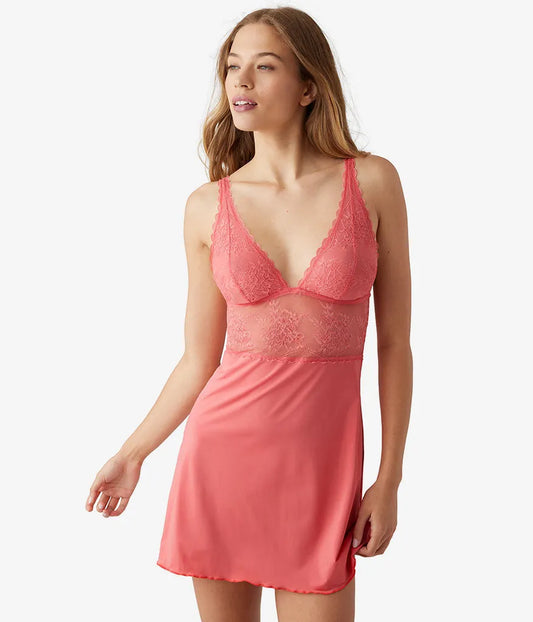 No Strings Attached Chemise: Tea Rose