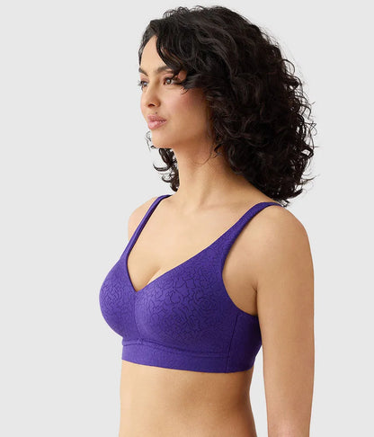 Inside Job™ Wire Free Bra: Purple Indigo