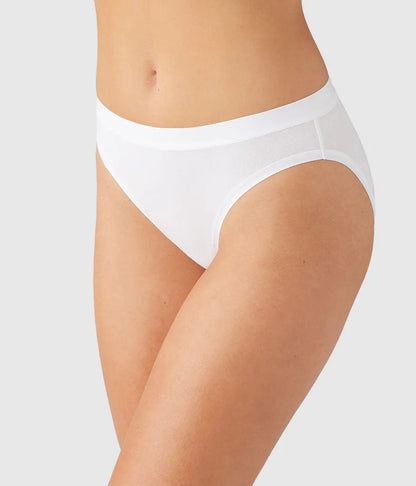 Understated Cotton Bikini: White
