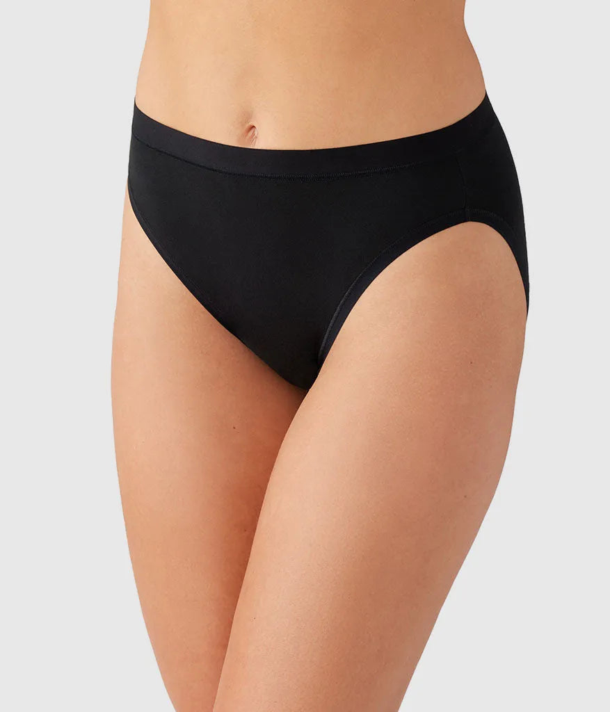 Understated Cotton Hi-Cut: Black