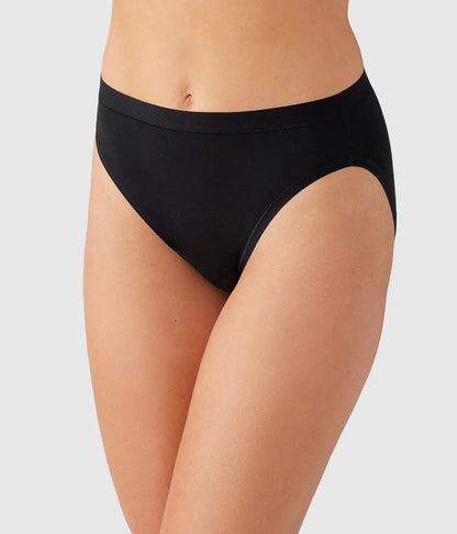 Understated Cotton Hi-Cut: Black