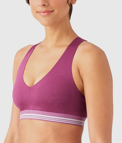 b.active Racerback Sport Bralette: Raspberry Coulis