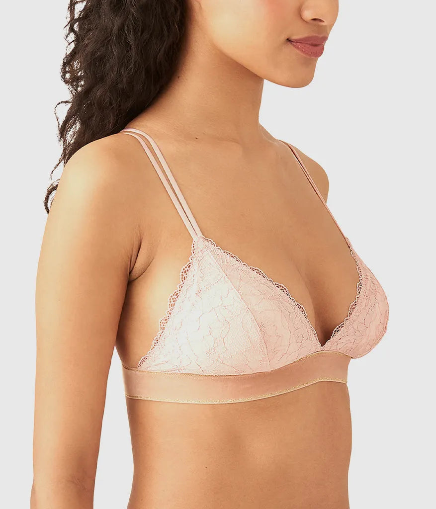 Lace Encounter Bralette: Rose Smoke