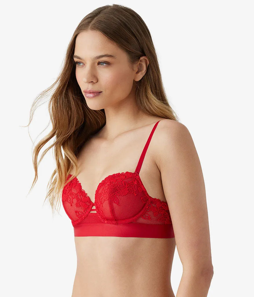 Opening Act Underwire Bra: Haute Red