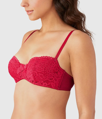 Ciao Bella Balconette Bra: Persian Red
