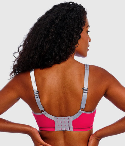 Freya Sonic Sport Underwire Spacer Bra: Hot Crimson