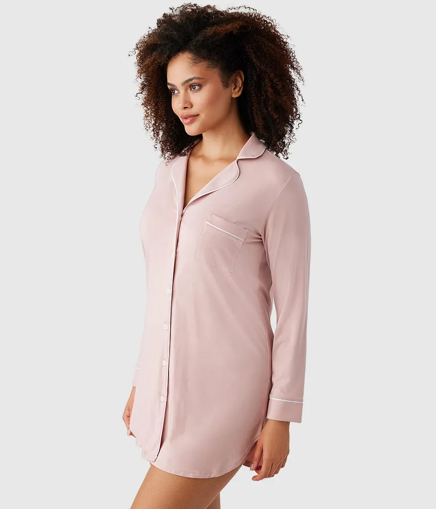 Lease to Lounge Sleepshirt: Blush Pink