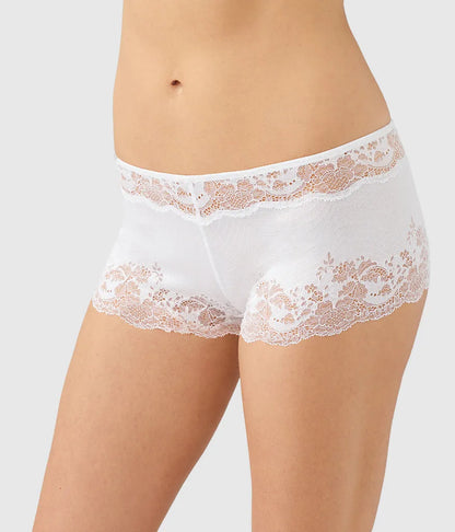 Modern Affair Boyshort: White