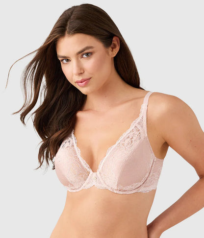 Modern Affair Plunge Underwire Bra: Rose Dust/Angel Wing