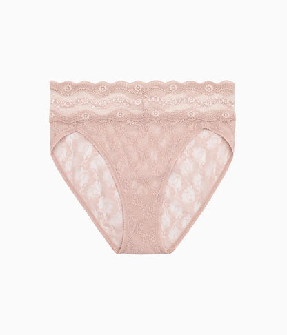 Lace Kiss Hi-Leg: Rose Smoke