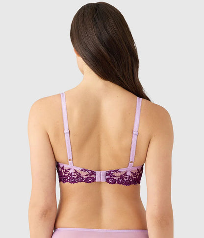 Embrace Lace® Underwire Bra: Lavender Sage/Dark Purple