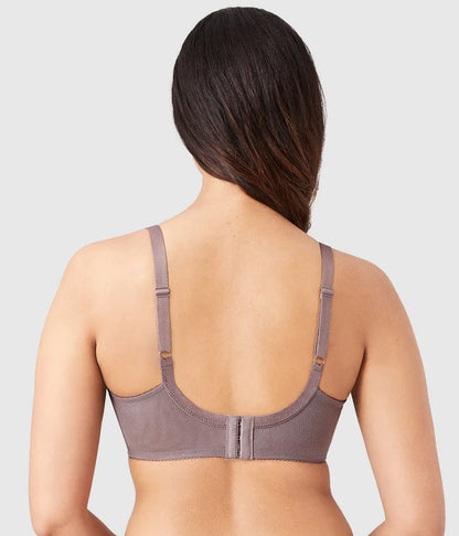 Retro Chic Full Figure Underwire Bra: Cappuccino