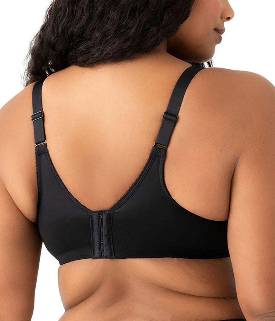 Basic Beauty Full Figure Seamless Underwire Bra: Black