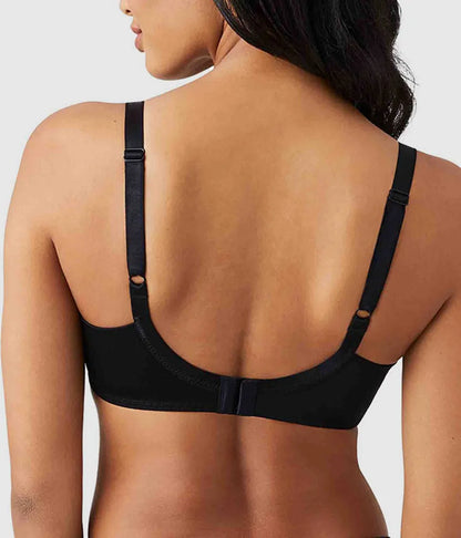 Renaissance Rose Underwire Bra: Black