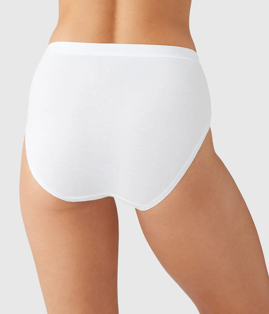 Understated Cotton Brief: White