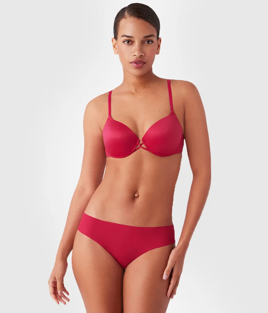 Undercover Plunge T-Shirt Bra: Cerise