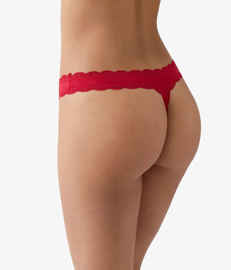 Inspired Eyelet Thong: Chili Pepper Red