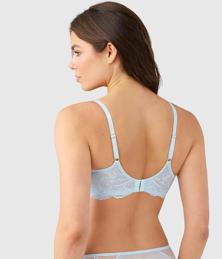 Vivid Attraction Bralette: Soft Sky
