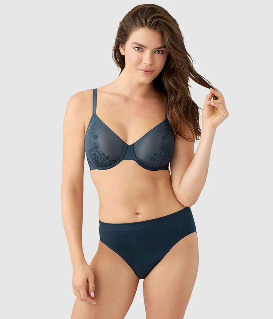 Confidence Boost™ Underwire Bra: Dark Slate