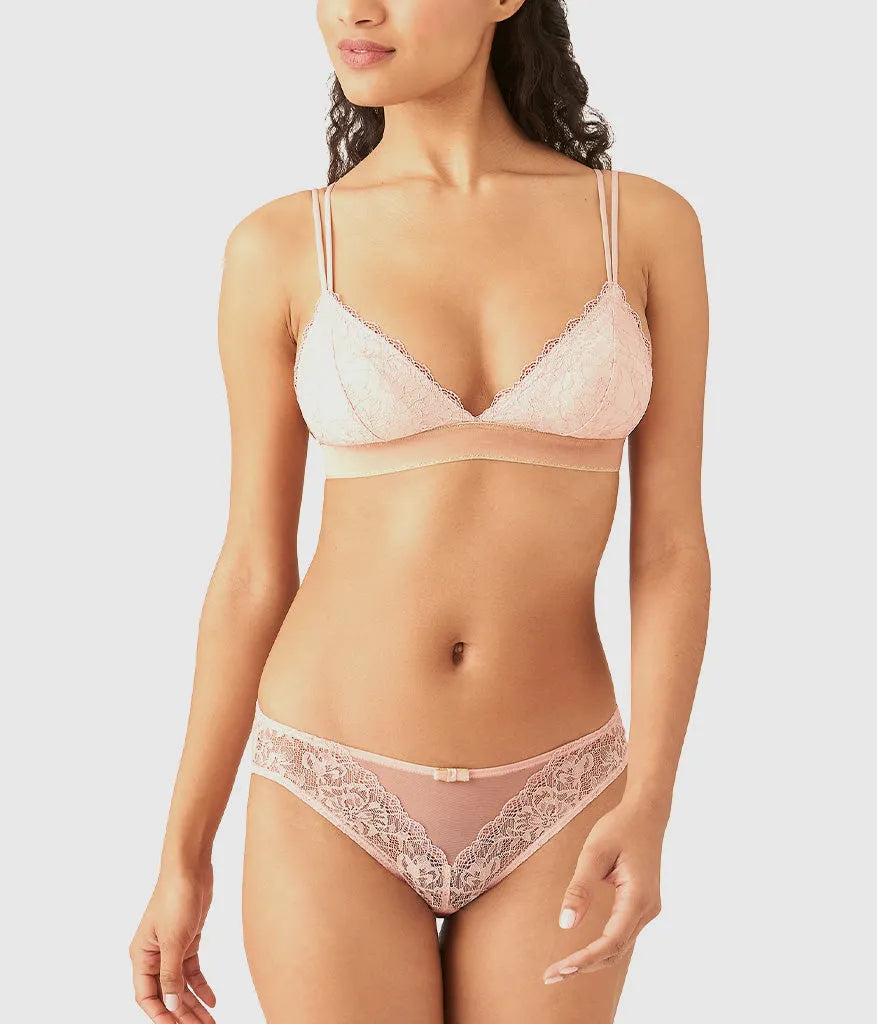 Lace Encounter Bralette: Rose Smoke