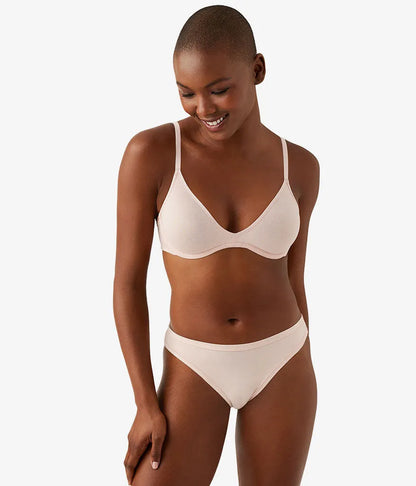 Cotton To A Tee Scoop Underwire Bra: Rose Smoke