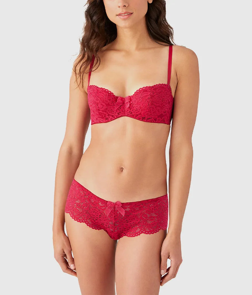 Ciao Bella Balconette Bra: Persian Red