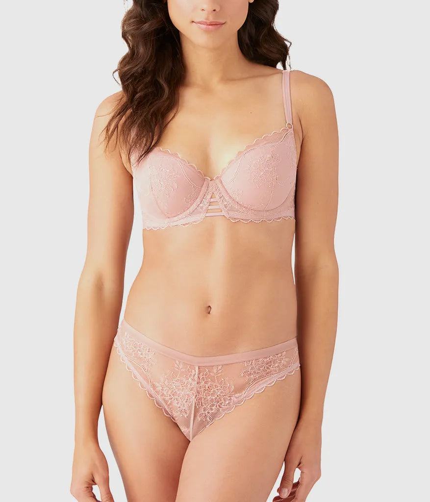 No Strings Attached Contour Bra: Blush Pink