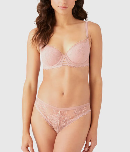 No Strings Attached Contour Bra: Blush Pink