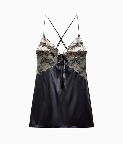 Midnight Soiree Chemise: Caviar