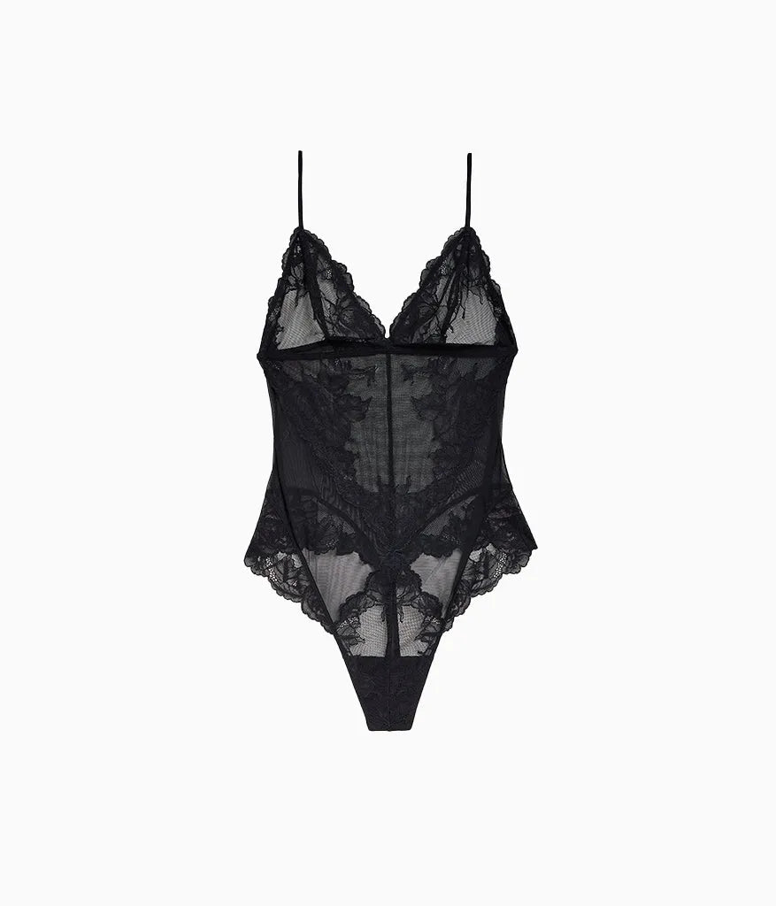 Vivid Attraction Bodysuit: Black