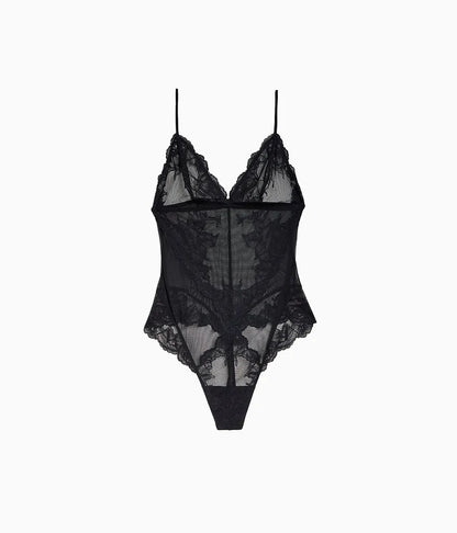 Vivid Attraction Bodysuit: Black