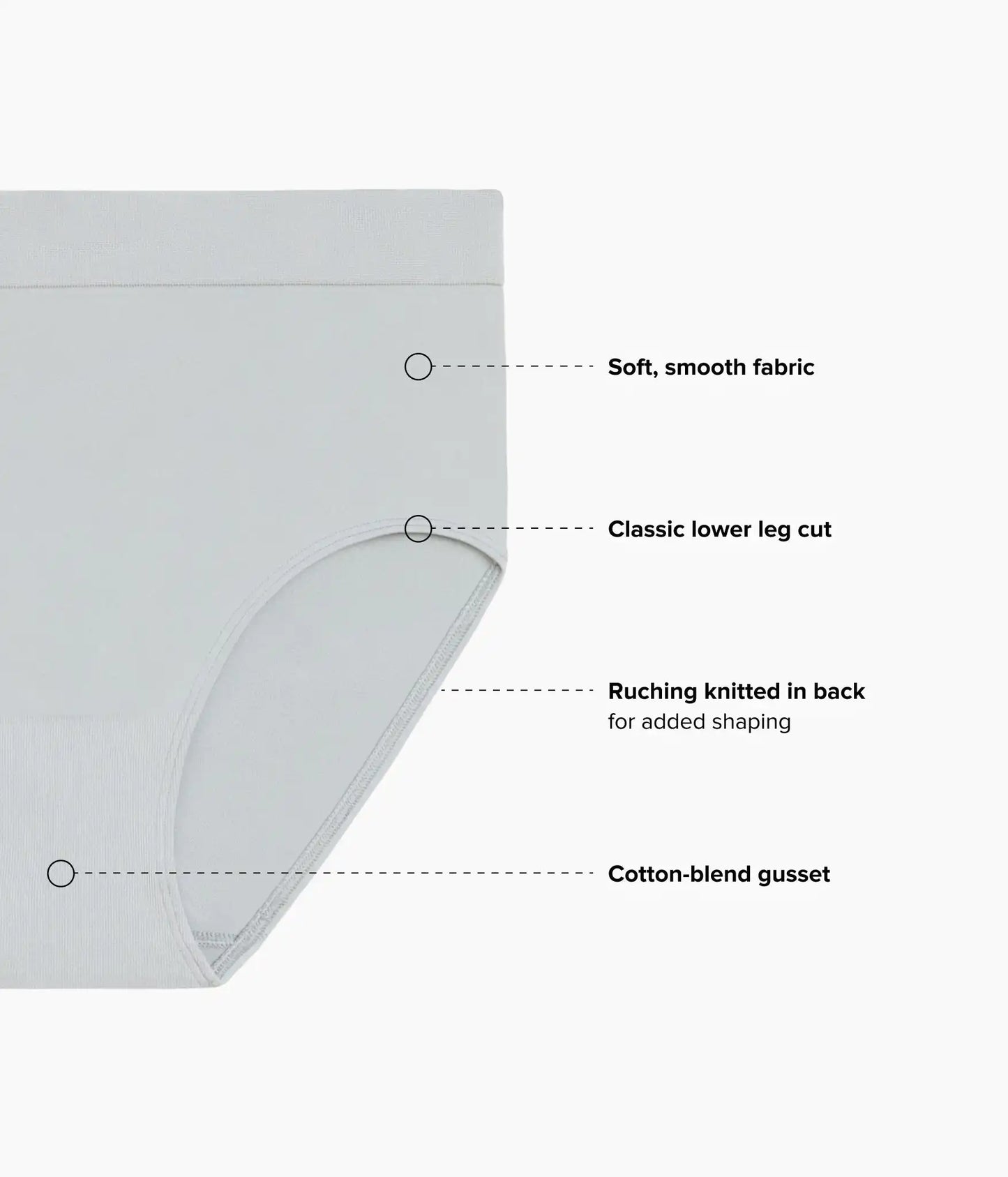 B-Smooth® Seamless Brief: Belgian Block