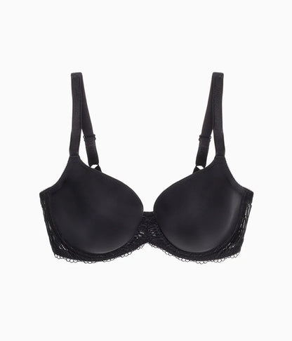 La Femme Underwire T-Shirt Bra: Black