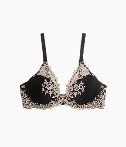 Embrace Lace® Plunge Bra: Black