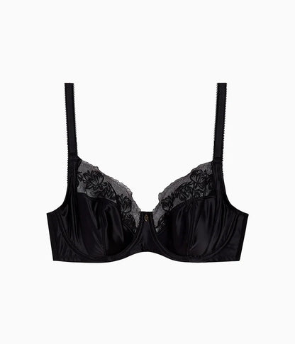 Side Note Underwire Bra: Black